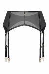 Guilty Pleasure Shimmering Suspender Belt L/XL – połyskujący pas do pończoch, wysoki stan