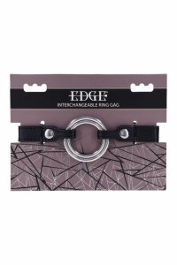 SPORTSHEETS EDGE Interchangeable Ring Gag regulowany system z 2 pierścieniami stalowymi