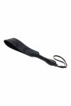 SPORTSHEETS Velvet Noir Loop Paddle czarna paddle 42 cm, wegańska skóra, pętla