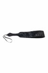SPORTSHEETS Velvet Noir Loop Paddle czarna paddle 42 cm, wegańska skóra, pętla