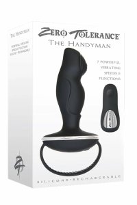 ZERO TOLERANCE THE HANDYMAN BLACK model z pilotem, 7 trybów, silikonowy, wodoodporny
