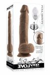 EVOLVED Full Monty 9 Inch Dark zaawansowana maszyna intymna z pilotem, ruch i wibracje