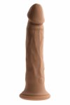 EVOLVED Twirl Jam 9.25" Dark Flesh silikonowy model z rotacją i pilotem, 8 wibracji, 23,6 cm