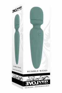 EVOLVED RUMBLE WAND wielofunkcyjny masażer wodoodporny, silikon medyczny, USB, 13,4 cm