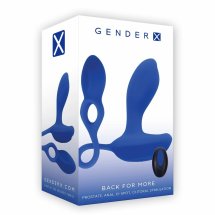 GENDER X Back For More silikonowy model intymny z pilotem, 10 trybów, czarny