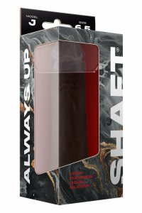 SHAFT Model J 6.5" Liquid Silicone Mahogany – anatomiczny model Flexiskin™, dwuwarstwowy, przyssawka