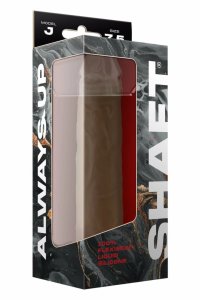 SHAFT Model J 7.5" Liquid Silicone Oak – anatomiczny model Flexiskin™, dwuwarstwowy, przyssawka