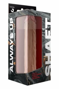 SHAFT Model J 9.5" Liquid Silicone Pine – anatomiczny model Flexiskin™, dwuwarstwowy, przyssawka