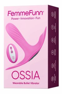 FemmeFunn Ossia Pink – bezprzewodowy system intymny, 10 trybów, pilot, USB