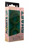 SHAFT Double C-Ring Model D Medium Zielony – podwójny pierścień Flexiskin™ Liquid Silicone