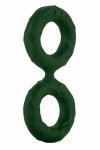 SHAFT Double C-Ring Model D Medium Zielony – podwójny pierścień Flexiskin™ Liquid Silicone