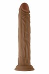 SHAFT Model J 24,1 cm Liquid Silicone Oak – anatomiczny model Flexiskin™, przyssawka, dwuwarstwowy