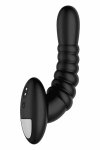 FORTO Ribbed Pro Vibrating Massager Black – 10 trybów, silikon medyczny, magnetyczne ładowanie