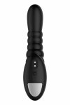 FORTO Ribbed Pro Vibrating Massager Black – 10 trybów, silikon medyczny, magnetyczne ładowanie