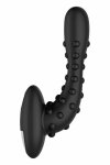 FORTO STUDDED PRO Wibrujący Masażer Czarny, 10 trybów, silikon medyczny, magnetyczny
