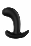 FORTO Curved Vibrating Plug Black – ergonomiczny model, 10 trybów, pilot bezprzewodowy, USB