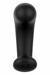FORTO Curved Vibrating Plug Black – ergonomiczny model, 10 trybów, pilot bezprzewodowy, USB