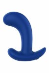 FORTO Curved Vibrating Plug Blue – ergonomiczny model, 10 trybów, pilot, ładowanie USB