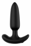 FORTO Pointed Vibrating Plug Black – wibrujący korek, 10 trybów, smukły, wodoodporny