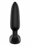 FORTO Pointed Vibrating Plug Black – wibrujący korek, 10 trybów, smukły, wodoodporny