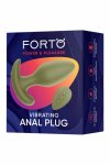 FORTO Vibrating Anal Plug Green – ergonomiczny, wodoodporny, 10 trybów, zielony