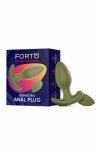 FORTO Vibrating Anal Plug Green – ergonomiczny, wodoodporny, 10 trybów, zielony