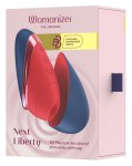 Womanizer Next Liberty Red/Blu kompaktowy model z 3D Pleasure Air, magnetyczna pokrywka