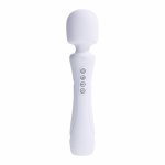 Paradise Pleasure Products Illumination The Wand biały, RGB LED, IPX7, aplikacja, silikon