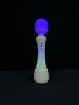 Paradise Pleasure Products Illumination The Wand biały, RGB LED, IPX7, aplikacja, silikon