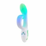 Paradise Pleasure Products Illumination The Rabbit biały, RGB LED, IPX7, aplikacja, silikon