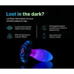 Paradise Pleasure Products Illumination The Plug White RGB LED, IPX7, silikon medyczny, aplikacja