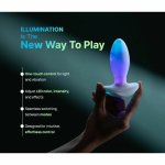 Paradise Pleasure Products Illumination The Plug White RGB LED, IPX7, silikon medyczny, aplikacja