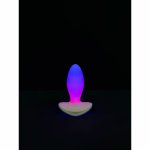 Paradise Pleasure Products Illumination The Plug White RGB LED, IPX7, silikon medyczny, aplikacja