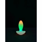 Paradise Pleasure Products Illumination The Plug White RGB LED, IPX7, silikon medyczny, aplikacja
