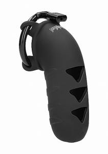 KLATKA EREKCYJNA Model 09 - Chastity - 5.3 inch - Model 09 - Chastity - 5.3 inch - Silicone Cock Cage - Black