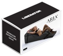 Liberator Super Bondage Aria 22" Black ławka z systemem pasów, Plus Size, mikrowelur