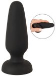 Black Velvets Silicone Plug S – anatomiczny korek z miękkiego Liquid Silicone, przyssawka, rozmiar S