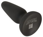 Black Velvets Silicone Plug S – anatomiczny korek z miękkiego Liquid Silicone, przyssawka, rozmiar S