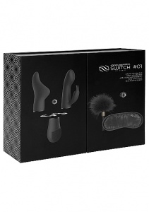 ZESTAW Kit #1 WIBRATOR z wymiennymi nakładkami - Kit #1 - Black