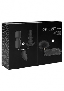 ZESTAW Kit #3 WIBRATOR z wymiennymi nakładkami - Kit #3 - Black