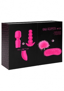 ZESTAW Kit #3 WIBRATOR z wymiennymi nakładkami - Kit #3 - Pink