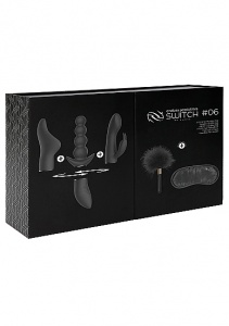 ZESTAW Kit #6 WIBRATOR z wymiennymi nakładkami - Kit #6 - Black