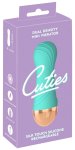 Cuties Soft Green Mini Wibrator Dual Density 12 cm – silikonowa maszyna intymna, wodoodporna, USB