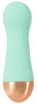 Cuties Soft Green Mini Wibrator Dual Density 12 cm – silikonowa maszyna intymna, wodoodporna, USB
