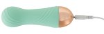 Cuties Soft Green Mini Wibrator Dual Density 12 cm – silikonowa maszyna intymna, wodoodporna, USB