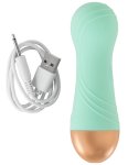 Cuties Soft Green Mini Wibrator Dual Density 12 cm – silikonowa maszyna intymna, wodoodporna, USB