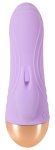 Cuties Soft Purple Mini Rabbit – dwuwarstwowa silikonowa maszyna intymna, podwójna stymulacja, 11,7 cm