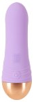 Cuties Soft Purple Mini Rabbit – dwuwarstwowa silikonowa maszyna intymna, podwójna stymulacja, 11,7 cm