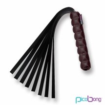 Picobong Take No Evil Whip Black – stylowy bat neoprenowy, czarny, miękkie frędzle, 41 cm