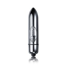 Rocks-Off RO-80mm Chrome – kompaktowy model wibrujący, 1 prędkość, wodoodporny, 8 cm